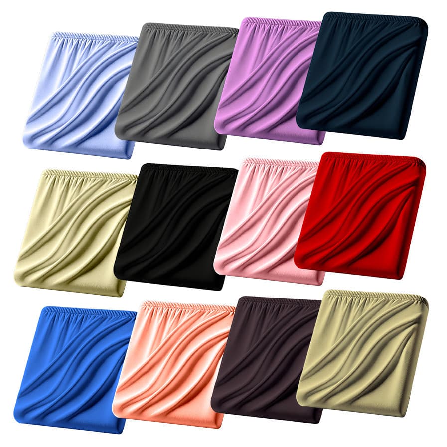Lençol de Berço Kit 3 unidades. Padrão Americano 133x70cm - Cores Variadas