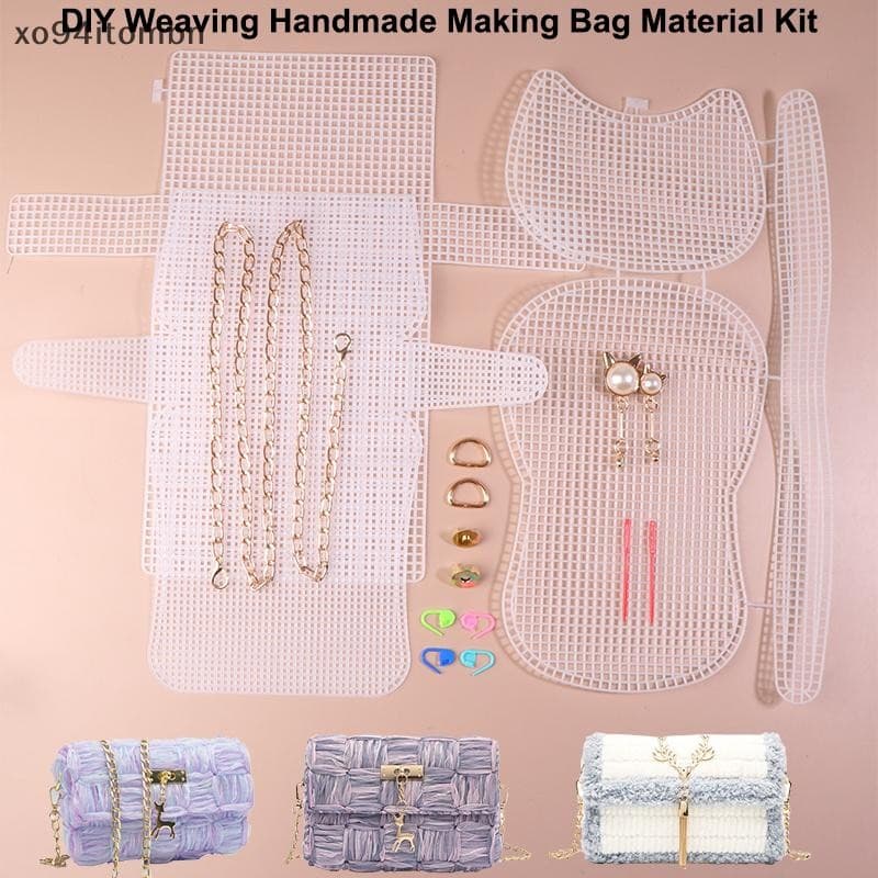 itens Kit De Malha De Plástico Para Tecelagem Auxiliar , Grade , Ajudante De , Bolsa De Ombro , Capa De Rede , Acessório