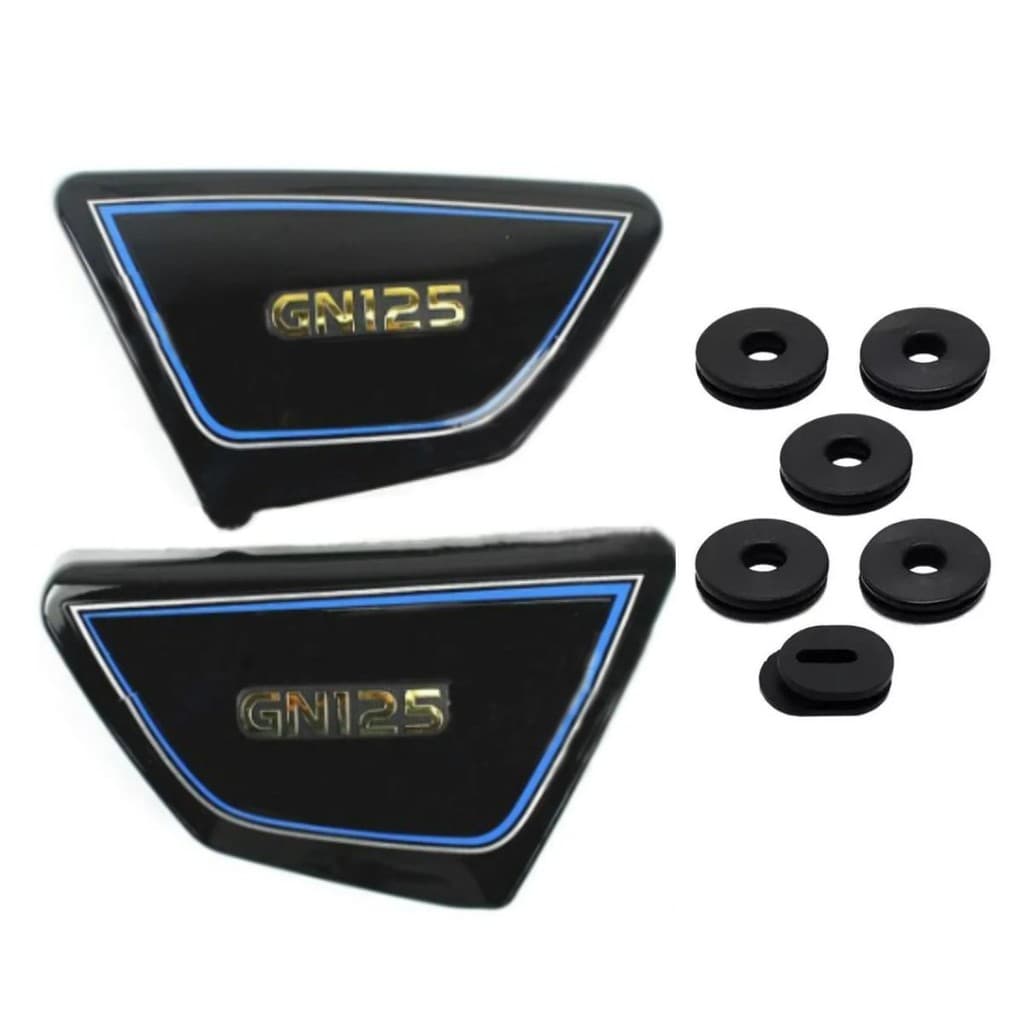 Par Tampa Lateral + 6 Coxim Suzuki Intruder 125 Gn 125