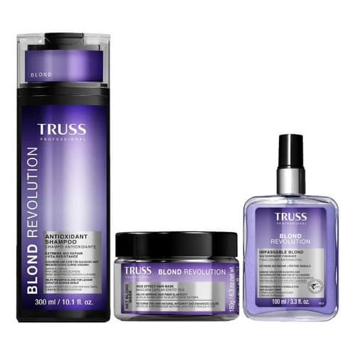 Kit Blond Revolution Sh+net Blond Mask+impassablefinalizador