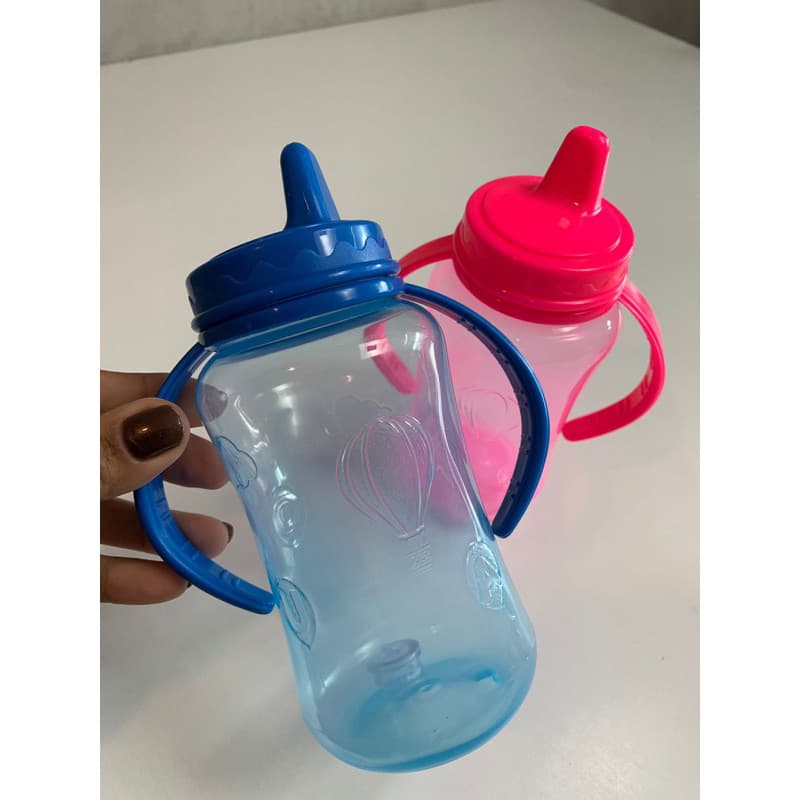 COPO DE TRANSIÇAO COM VALVULA REGULADORA DE VAZAO COLOR COM ALÇA 330ml PEPETA