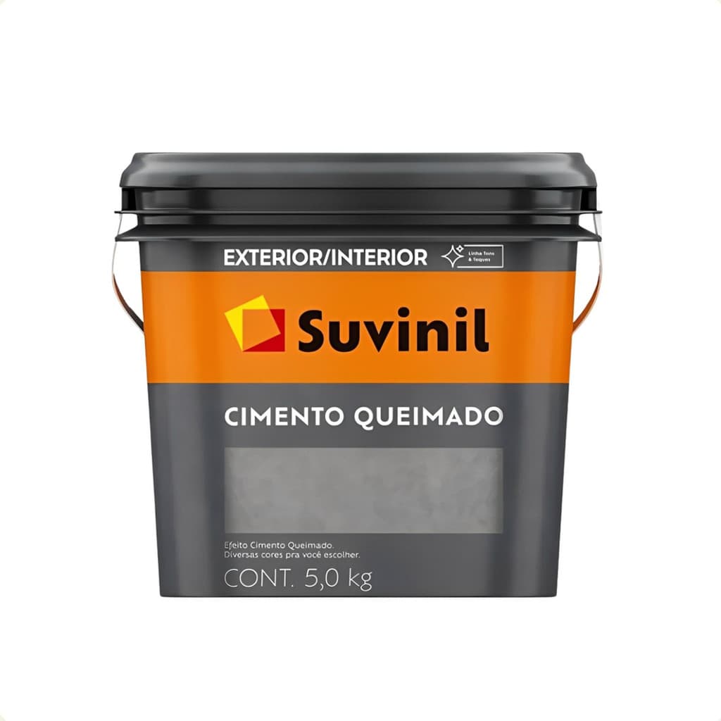 Pintura Efeito Cimento Queimado Para Paredes Suvinil 5 Kg