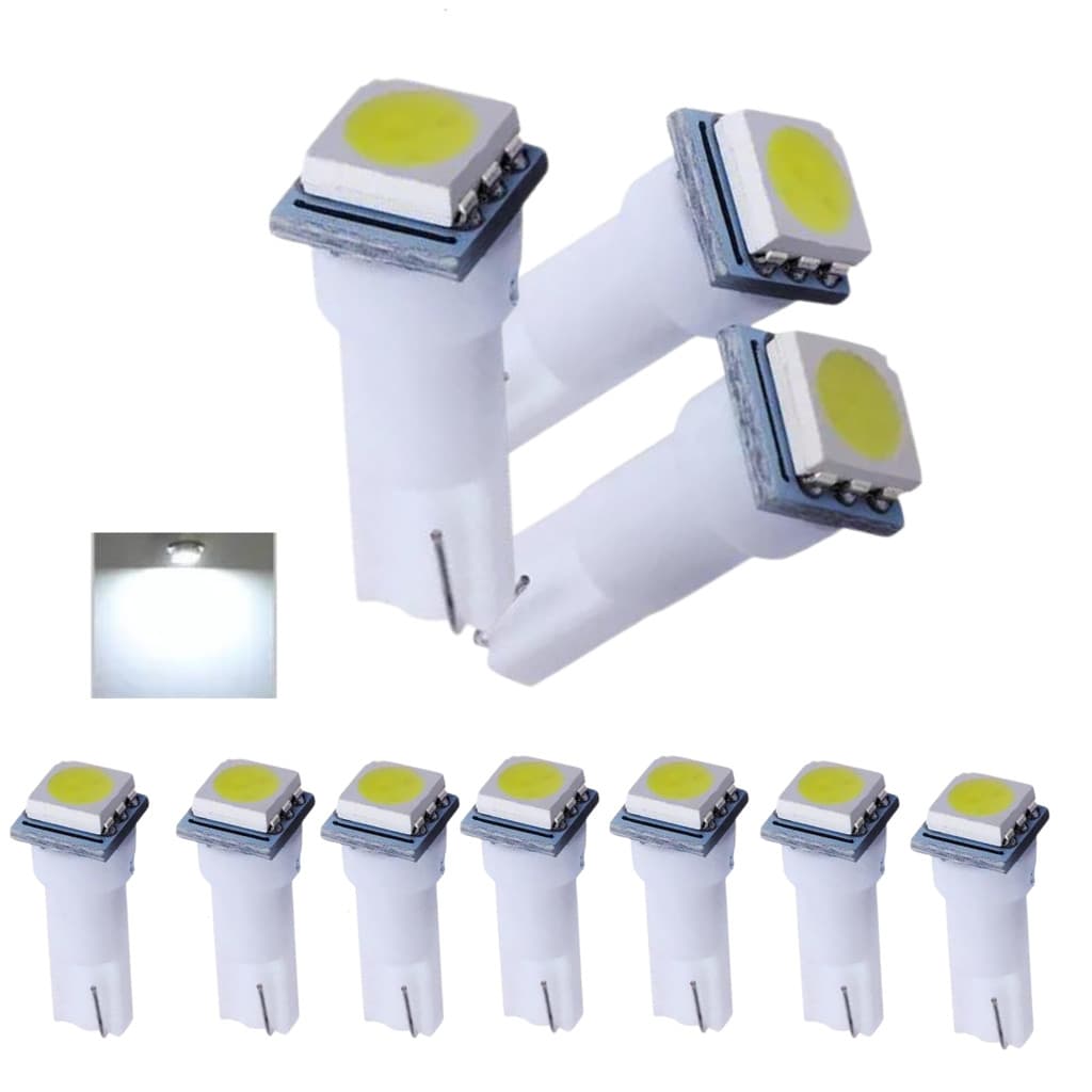 KIT 10 LAMPADA T5 1 LED BRANCO 12V