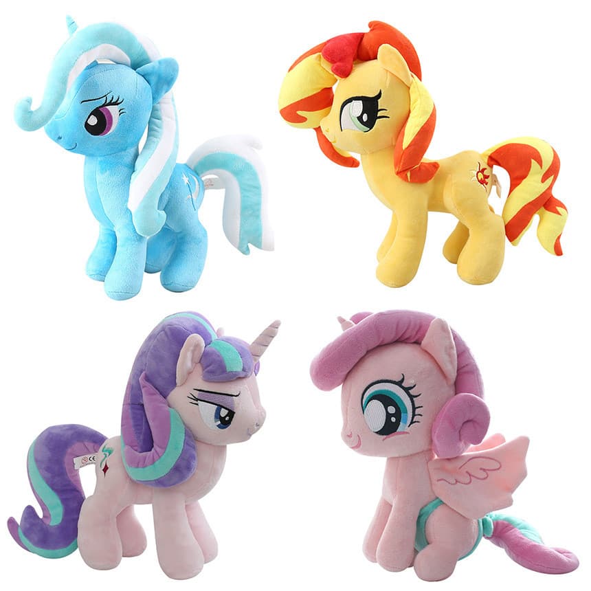 My Little Pony Unicórnio Boneca Pônei Brinquedo de Pelúcia Roxo Yueholong Boneca Boneca de Desenho Animado