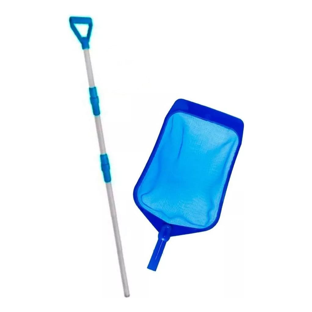 Kit Para Piscina Cabo Telescópico 3m + Peneira Plástica
