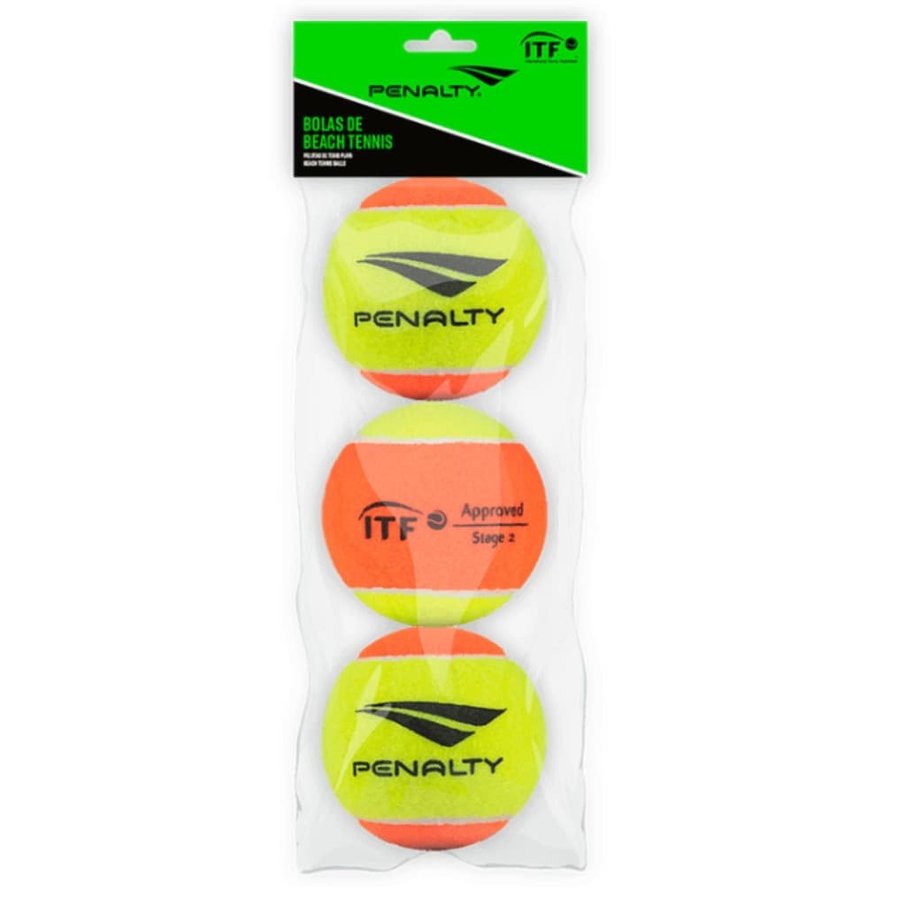 Bola De Beach Tennis Penalty Pack 3 Bolinhas Praia Stage 2