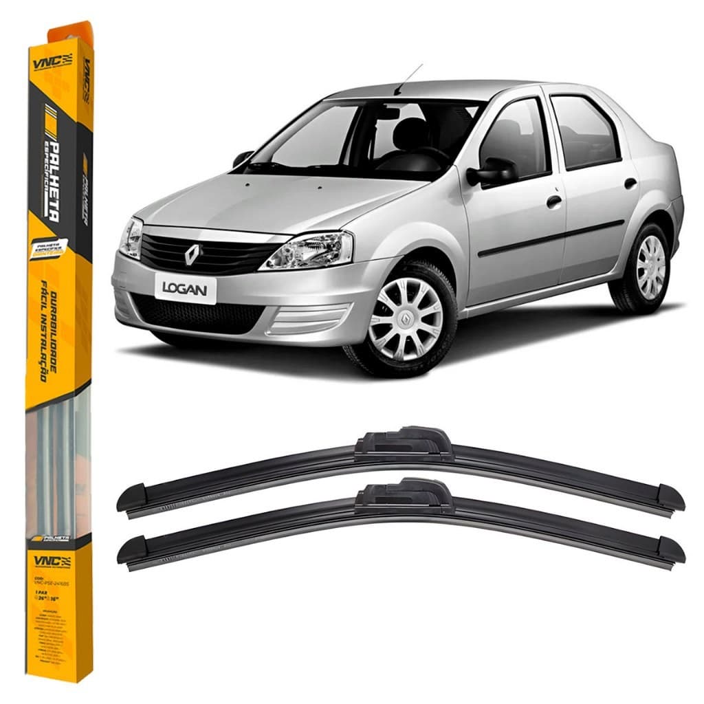 Par Palhetas Limpador De Parabrisa Dianteiro Para Renault Logan 2007 2008 2009 2010 2011 2012