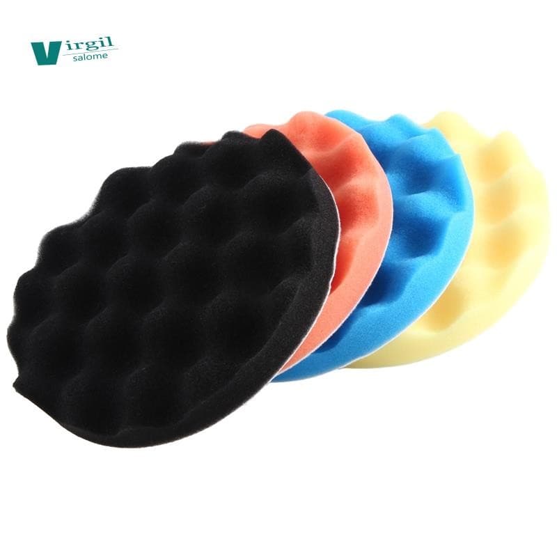 【new】4 Unidades 7 Polegadas/180 Mm Esponja Polimento Buffer Almofada Kit Ferramenta Para Polidor De Carro