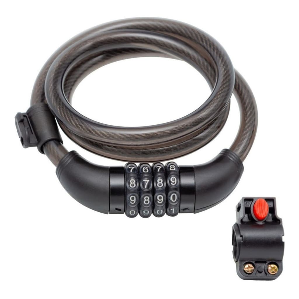Cadeado Senha Segredo 1 metro x 12mm Grosso Reforçado Tranca Trava Grossa Bike Moto Capacete Anti Furto Roubo
