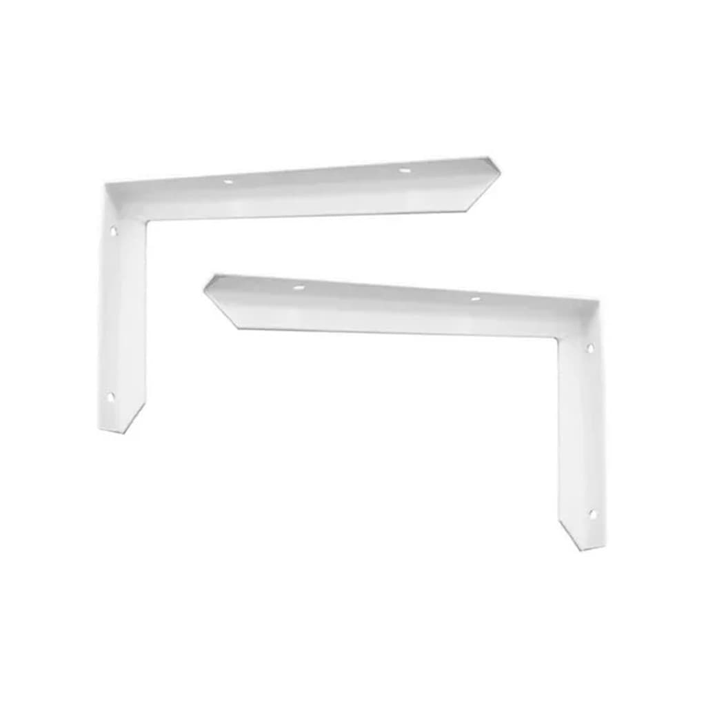 2 Suportes Cantoneira Mão Francesa Reforçada 25cm