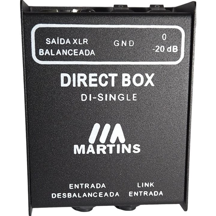 Direct Box Passiva Martins Di-s 1 Canal Gnd E Atenuadores