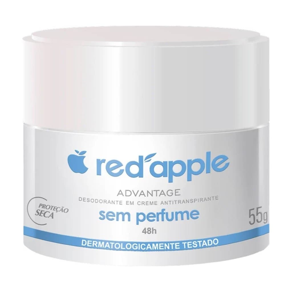 Desodorante Creme Antitranspirante Red Apple 55g SEM PERFUME
