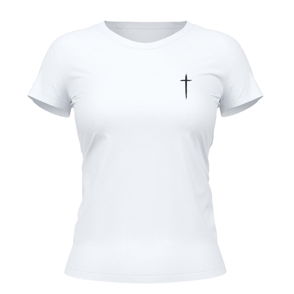 Camiseta Cristã Feminina - Nâo temas, creia | Branca