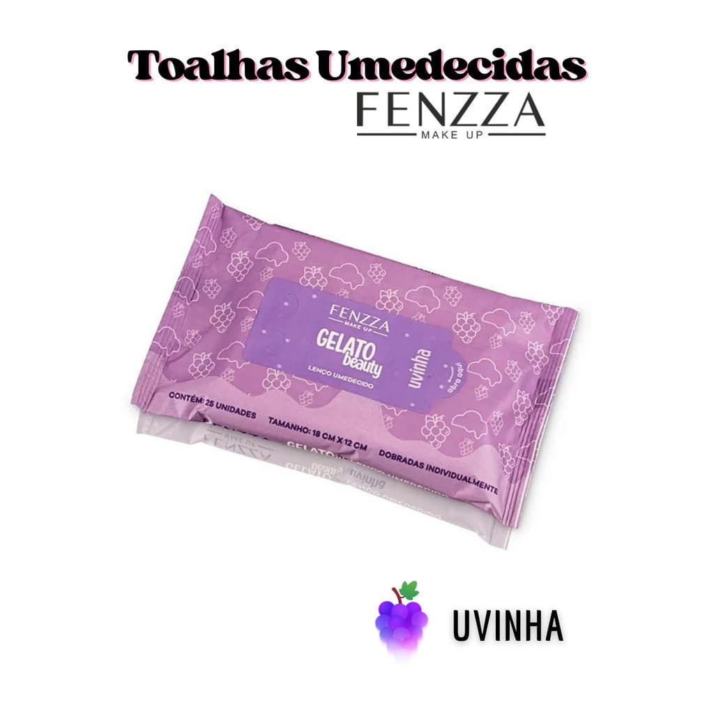 Lenço Umedecido Gelato Beauty Uvinha Fenzza