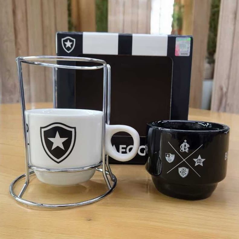 Kits 02 Xícaras de Porcelana do Botafogo, Lindo Presente