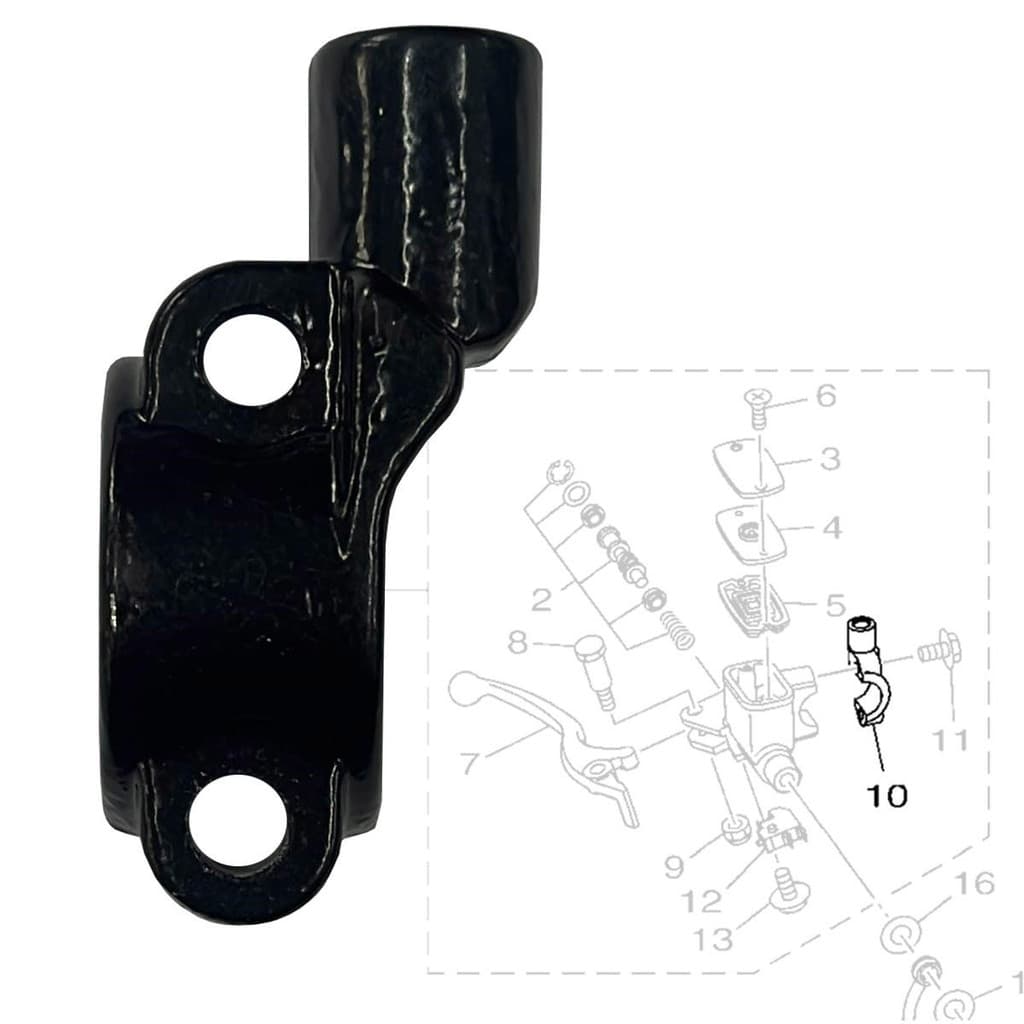 Suporte Retrovisor Nmax 160 Lado Direito Castanha N-max160