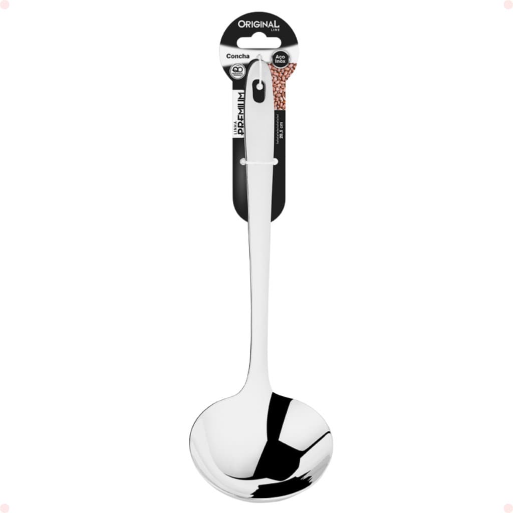Concha Inox 28,5 cm Premium Cozinha Feijão Restaurante Sopa