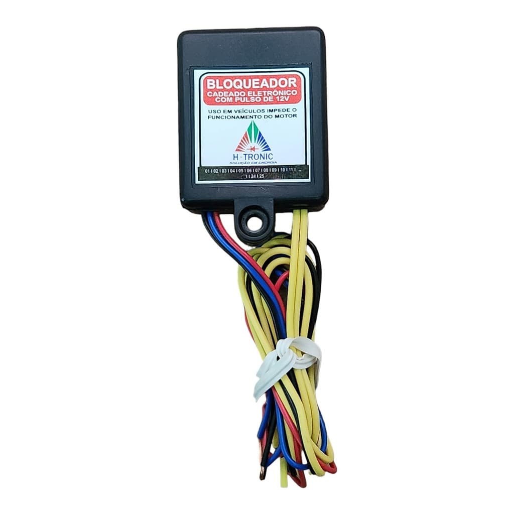 Bloqueador Sem Botão Veicular Automotivo Antifurto Cadeado Eletronico Carro Moto 12V
