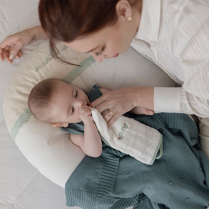 Fralda de Boca Bebê  Soft 3 Camadas Kit 2 Un. com Prendedor de Chupeta Loupiot Nature