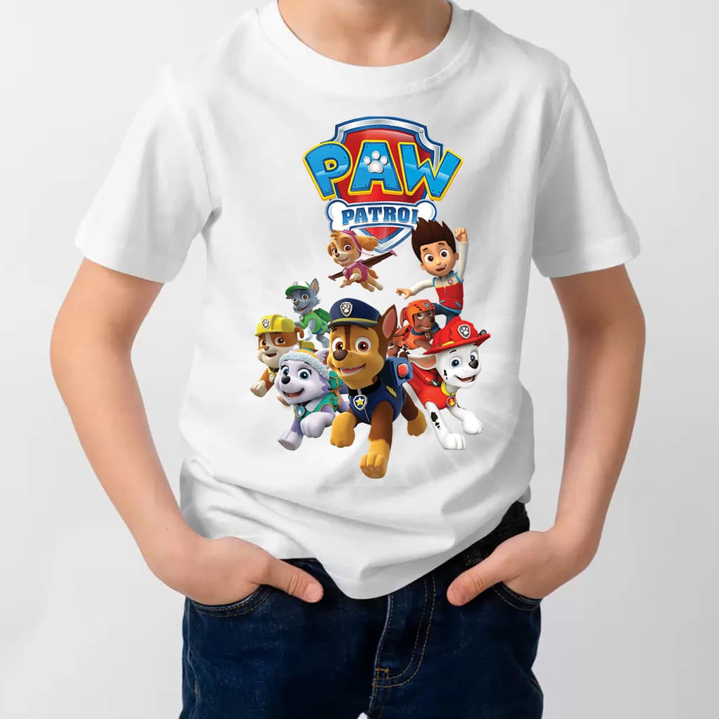 Camiseta Infantil Patrulha Canina Desenho Criança Filme
