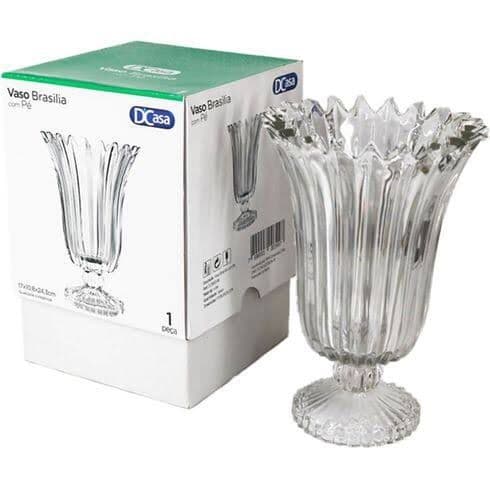 VASO DE VIDRO CRISTALINO 1,1 LITRO M CASA TEM