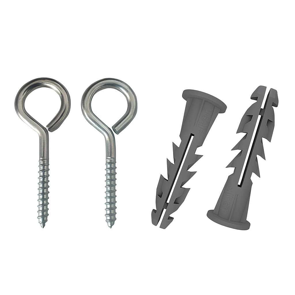 Parafuso Gancho Pitão Zincado Bucha 8mm Pacote 100 Peças
