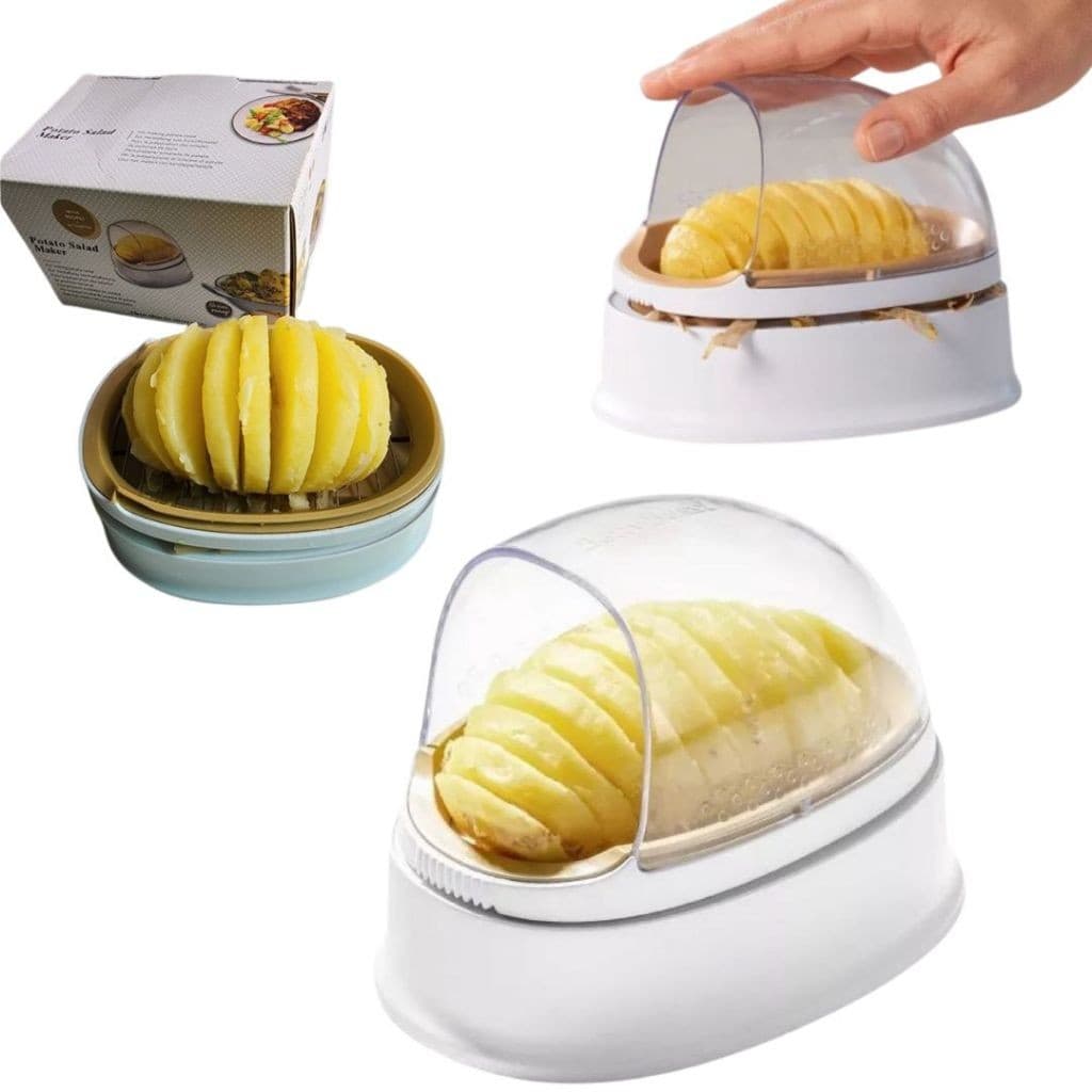 Descascador e Fatiador De Batata Cozida Ideal Para Saladas Potato Salad Maker Top