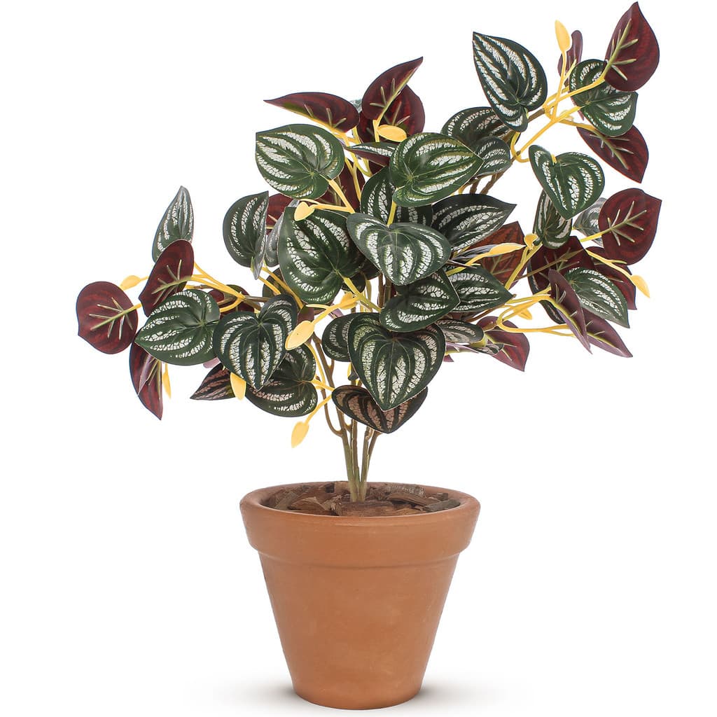 Vaso para plantas e arranjo com flores artificiais vaso de cerâmica para decoração.