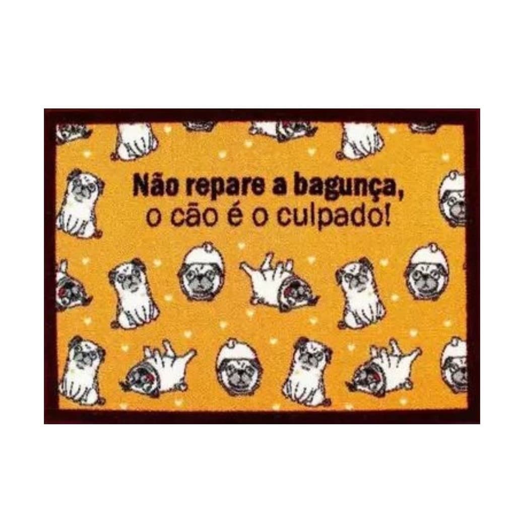 Tapete Porta Entrada 70x50cm Uzoo Capacho Antiderrapante Casa Condomínio Decoração