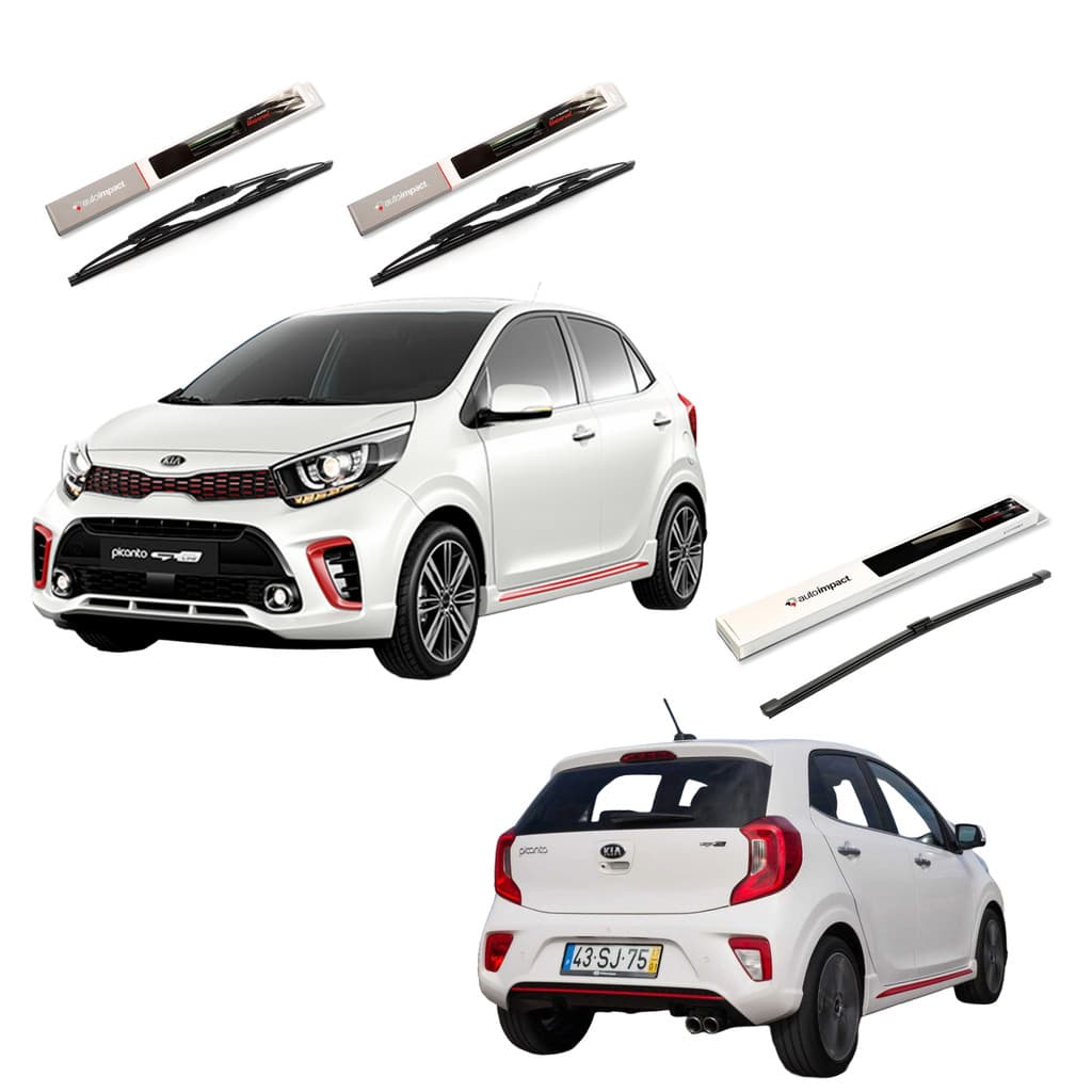 Kit 3 Palhetas Limpador Parabrisa Autoimpact - Linha KIA