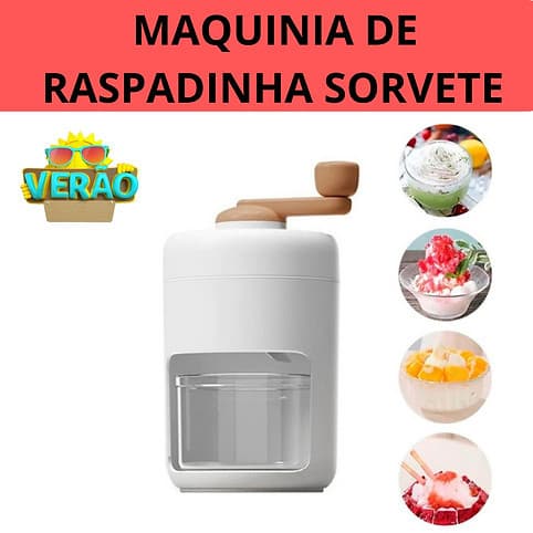 Maquina Triturador De Gelo Manual Portátil Máquina De Raspadinha Para Cozinha