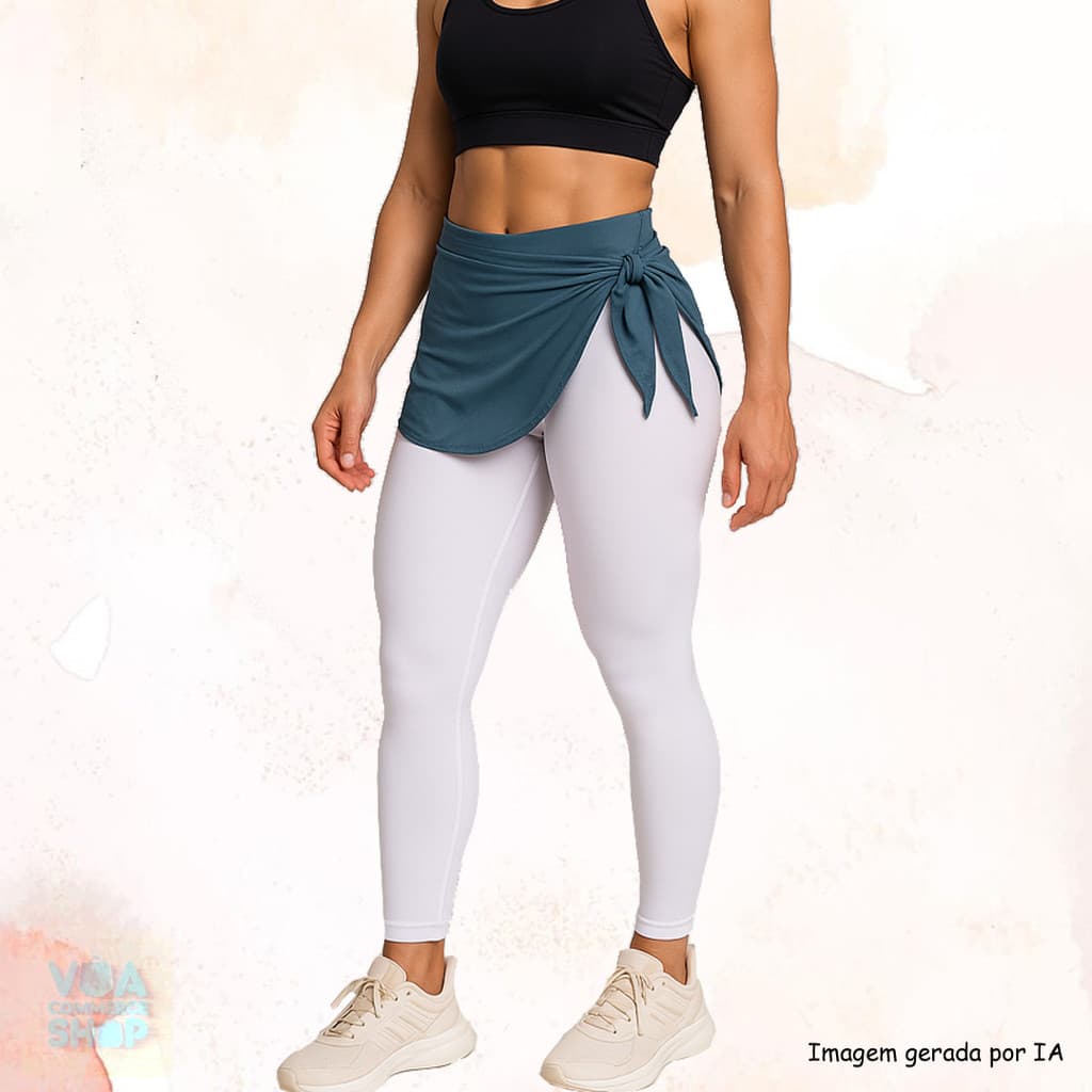 Saia Tampa Bumbum Feminino Academia Fitness Amarração Lateral