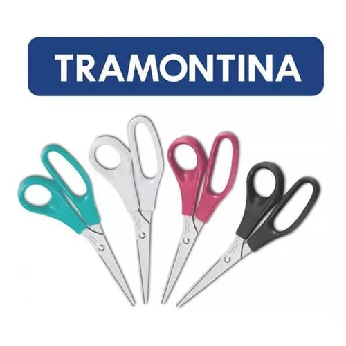 Tesoura Profissional Tramontina 8 polegadas Grande Afiada 20cm Alta Qualidade Cores Aleatórias