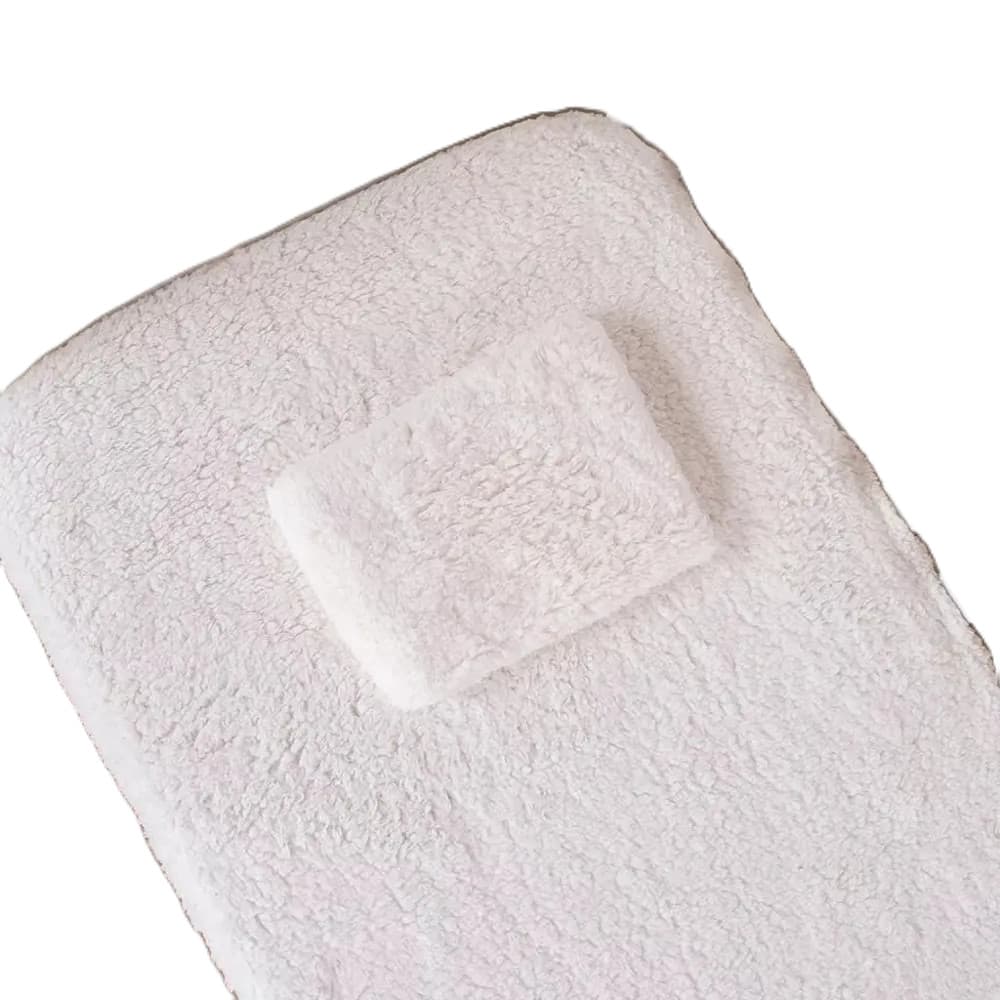 Lençol para mini berço em Sherpa Carapinha Macio lã Carneiro 2 Pçs com Fronha
