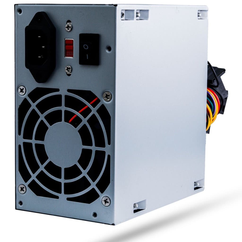 Fonte Para Computador Alta Capacidade Energética Conexão Sata Com Cabo Auxiliar Rendimento Premium 230w