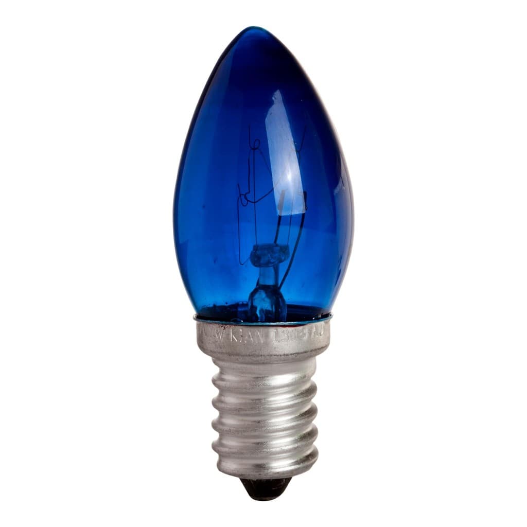 Kit lampada chupeta e14 azul amarela e verde