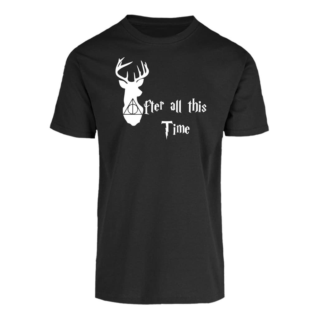 Camiseta moderna de algodão com estampa de alce
