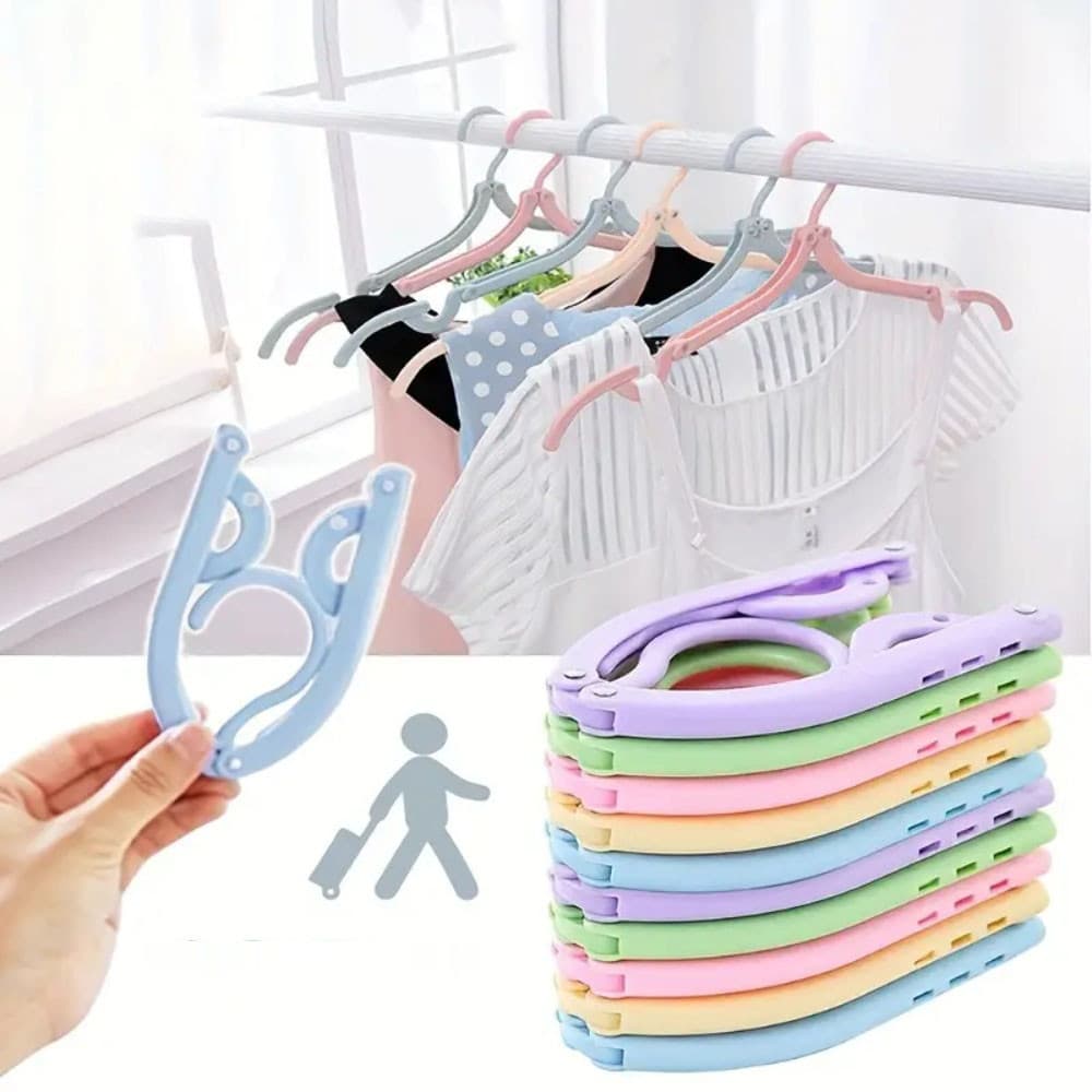 Mini Cabide Portátil Dobrável Viagem De Plástico Antiderrapante Pano De Multiuso Secagem Roupas Rack Ao Ar Livre