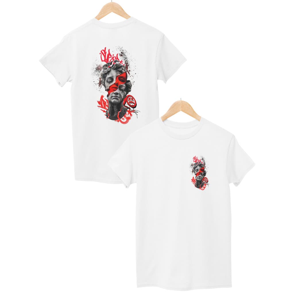 Camiseta Estátua StreetWear 100% Algodão Varias Cores Alta Qualidade