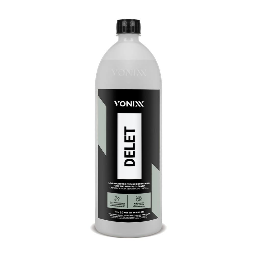 Delet 1,5l Vonixx Limpador de Pneus e Borrachas Alta Performance Ação Rápida