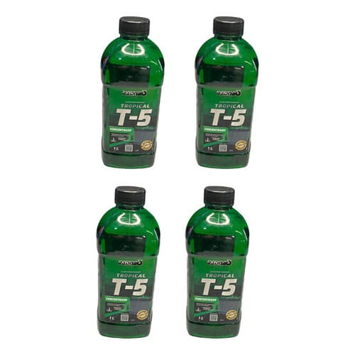 Kit 4 Litros Fluido Para Radiador Radnaq Tropical T-5 Verde