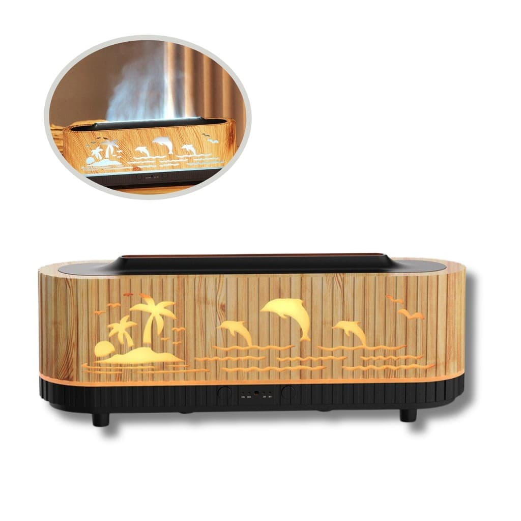 Difusor de Aromas e Umidificador de Ar em chama Led
