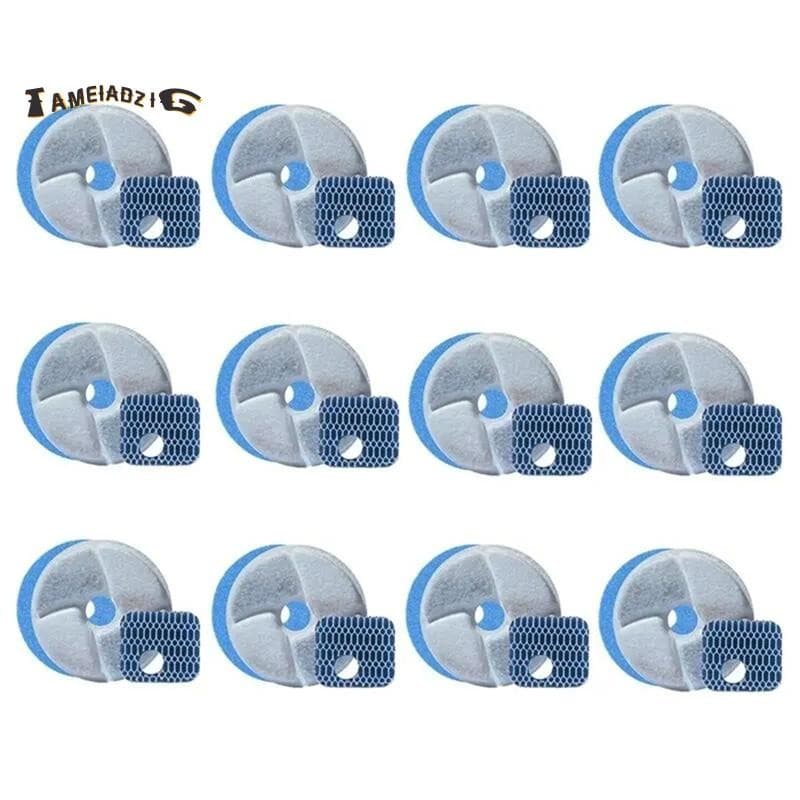 12pçs Filtros De Substituição Para Fonte De Cachorro E Gato , Bebedor De Água De Estimação , Acessório Limpo , Elemento