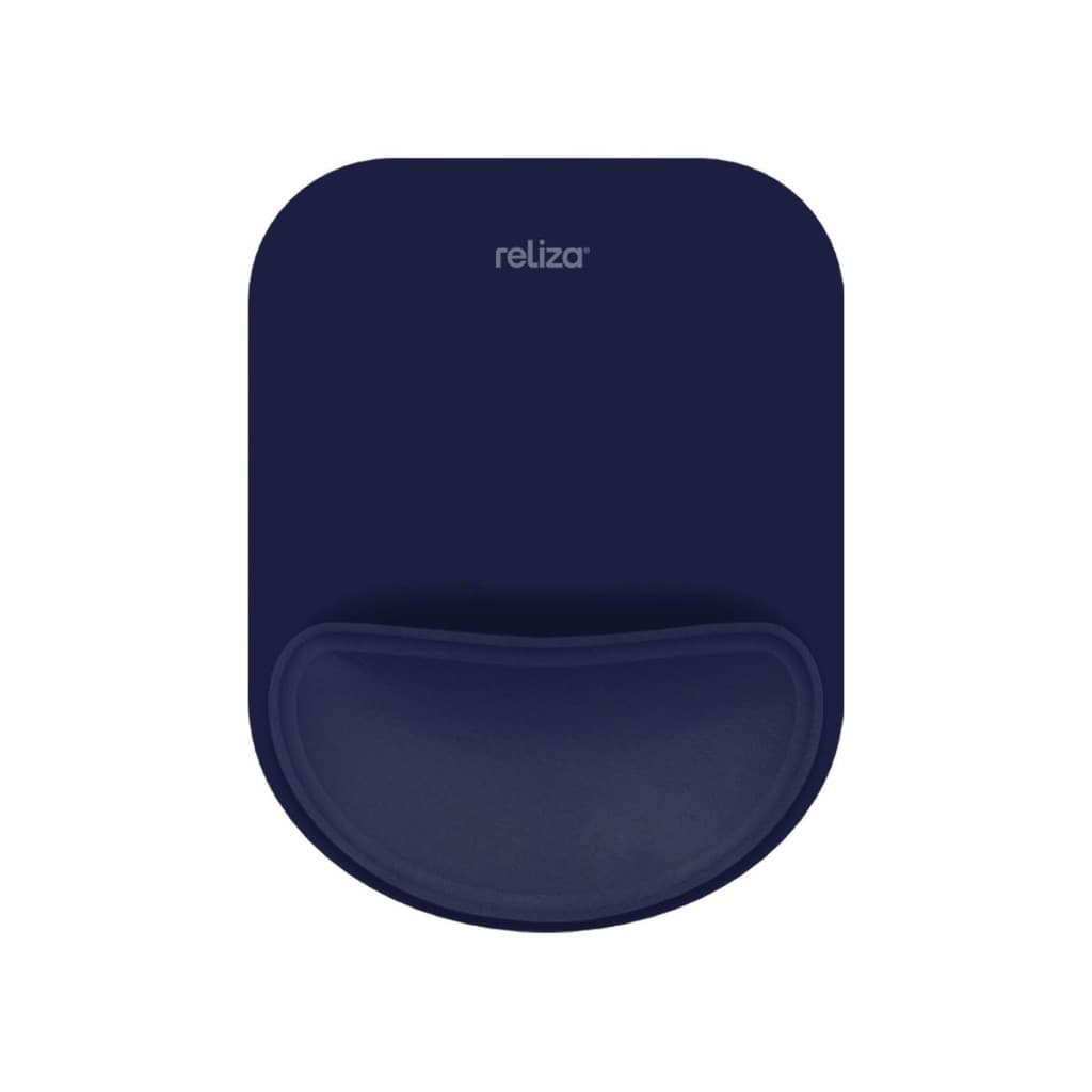 Mousepad Ergônomico Reliza Compact - Base Antiderrapante - Apoio de Pulso - Azul - 010856