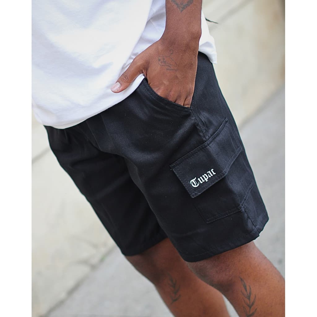 Shorts Masculino Cargo 2pac Tupac Sarja Streetware Bermuda