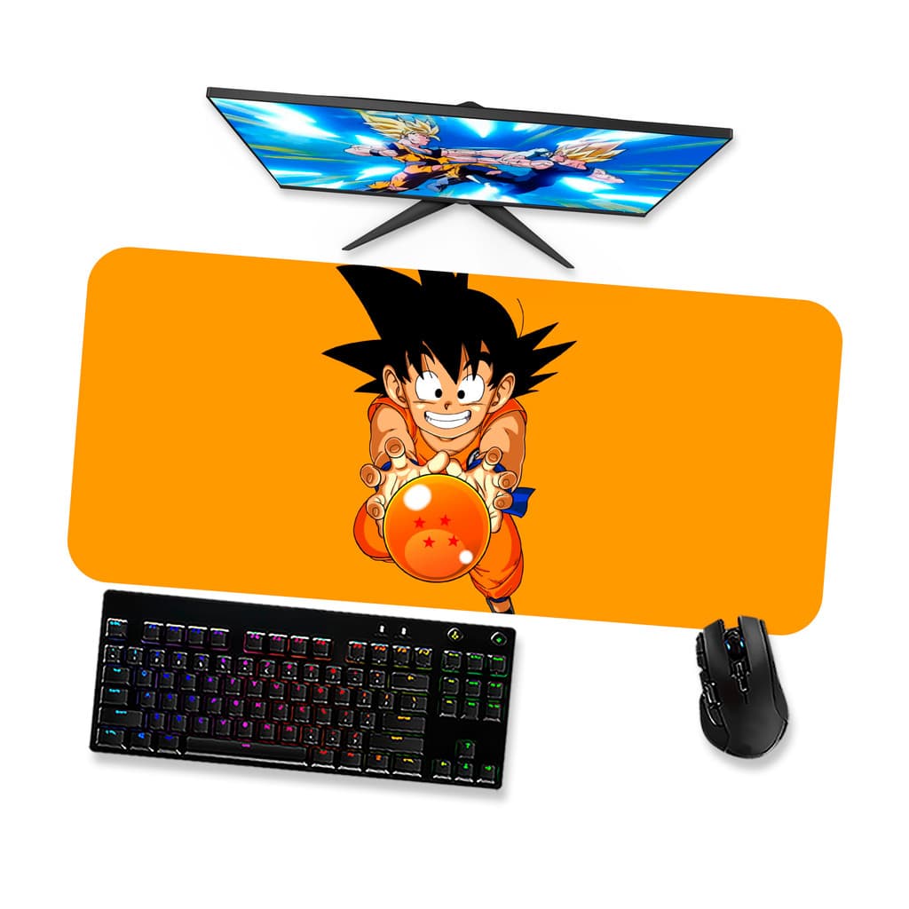 Mouse Pad Gamer Grande  DRAGON BALL  GOKU CRIANÇA 1  90x40 80x40 60x40 70x30 45x40