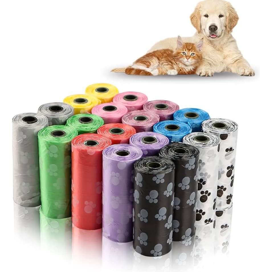 Kit C/ 3 or 9 Rolinhos De Sacos De Lixo Para Coco Pet Gato Cachorro