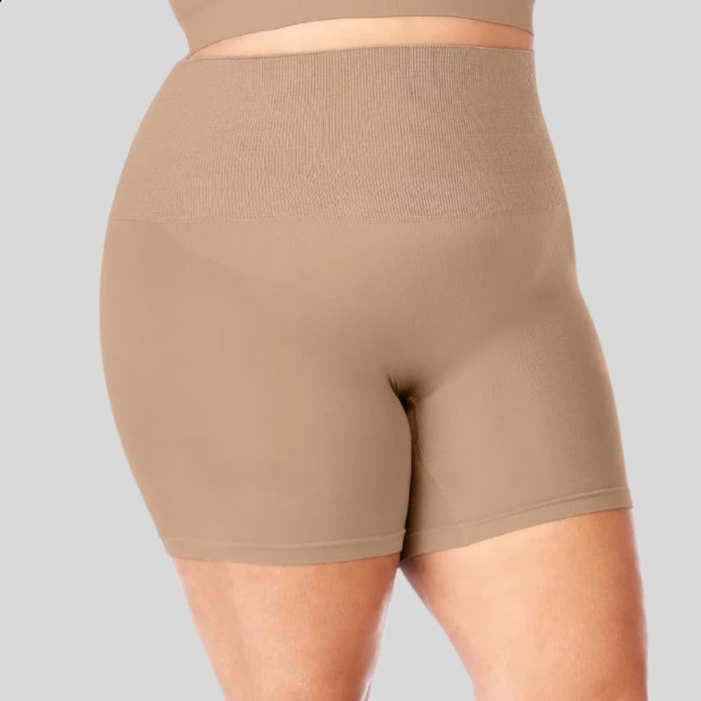 Bermuda Modeladora Microfibra Sem Costura Plus Size Gestante Maternidade Enxoval