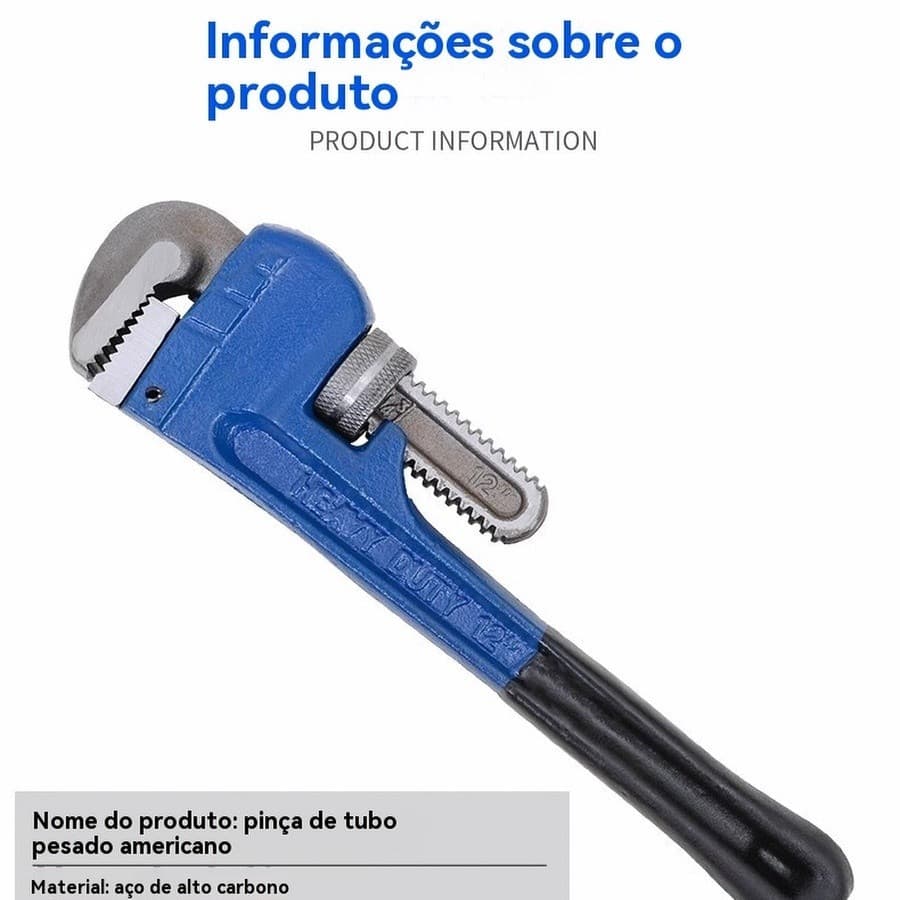CHAVE GRIFO PARA TUBO 250MM/10 MODELO AMERICANO