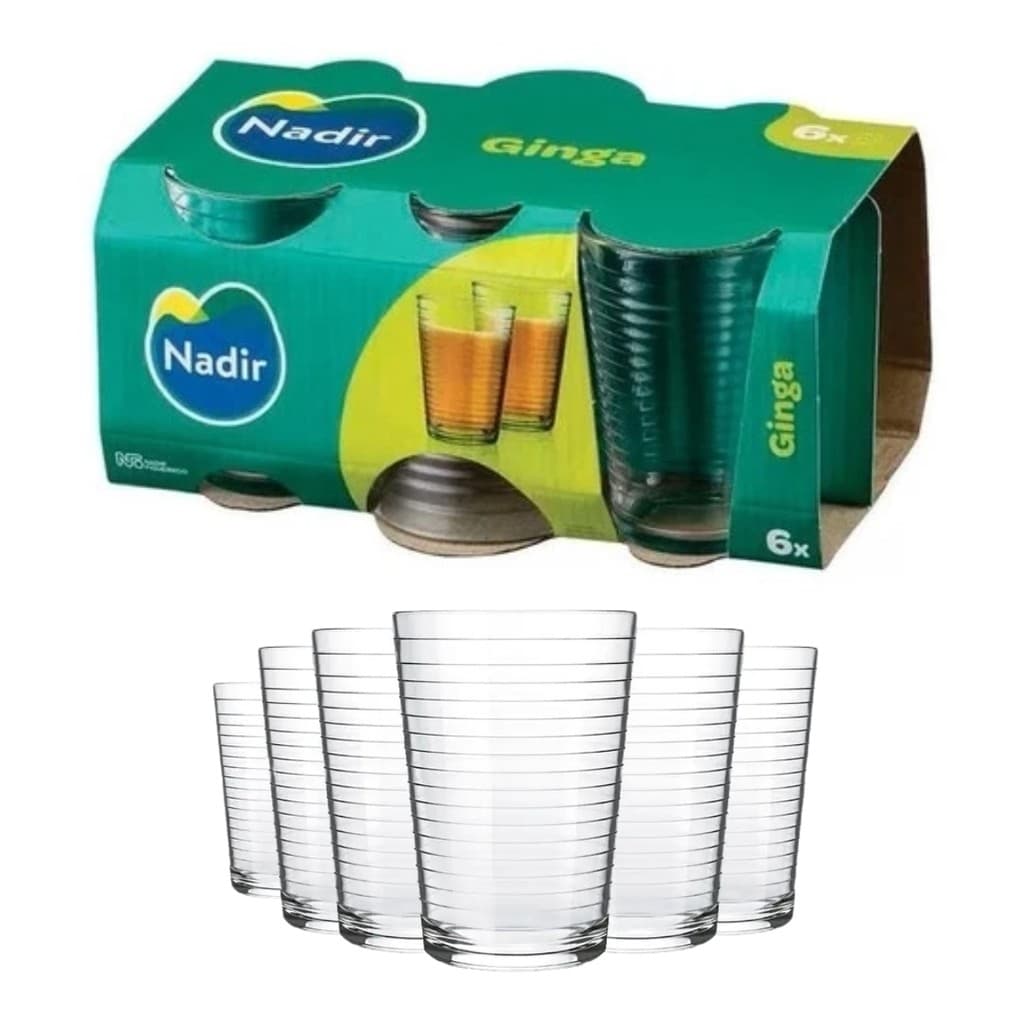 Jogo Conjunto de Copo Nadir Ginga Com 6 Unidades 265ml